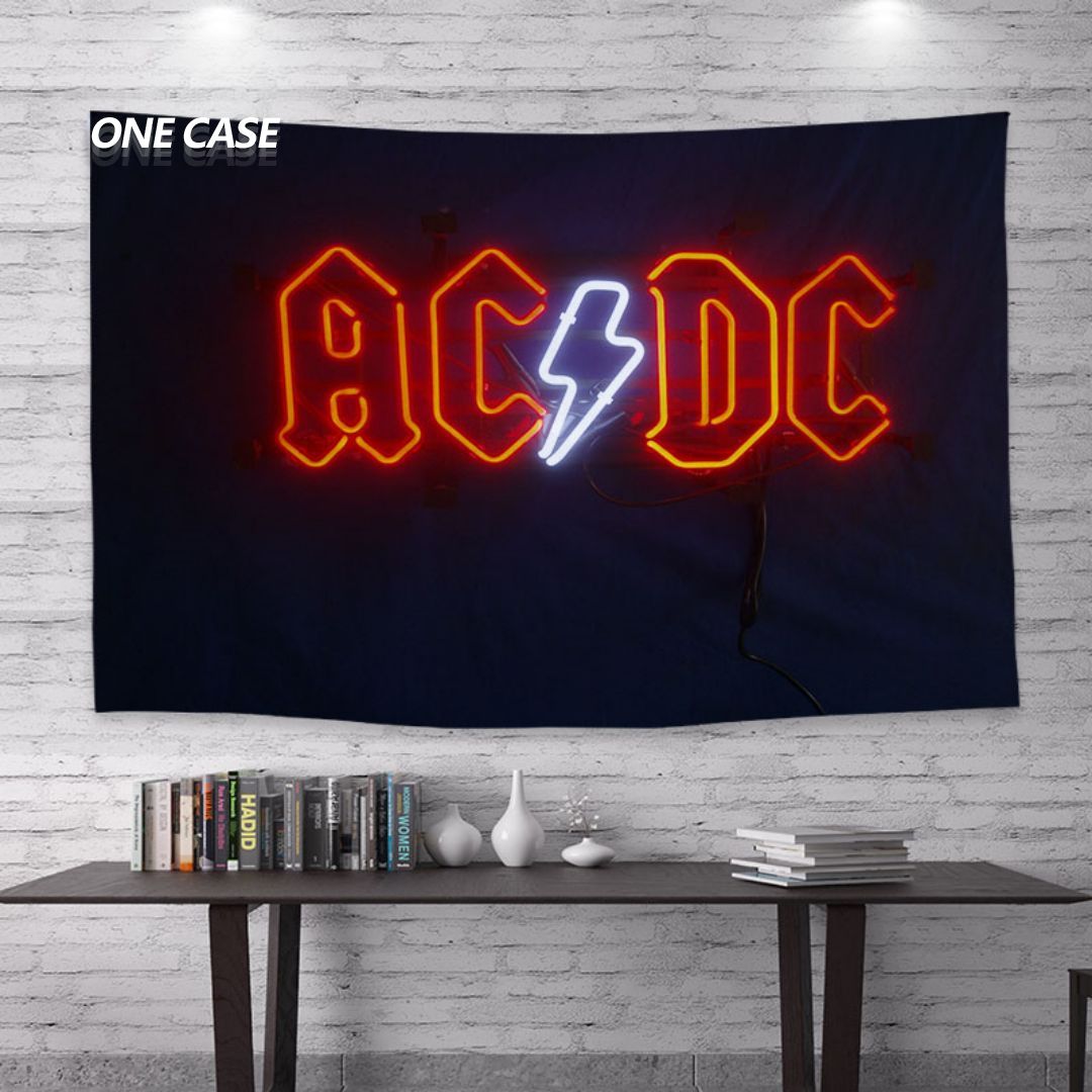ACDC Rock Band Tapestry Deco Wall Hanging for Room -ONECASE.STUDIO